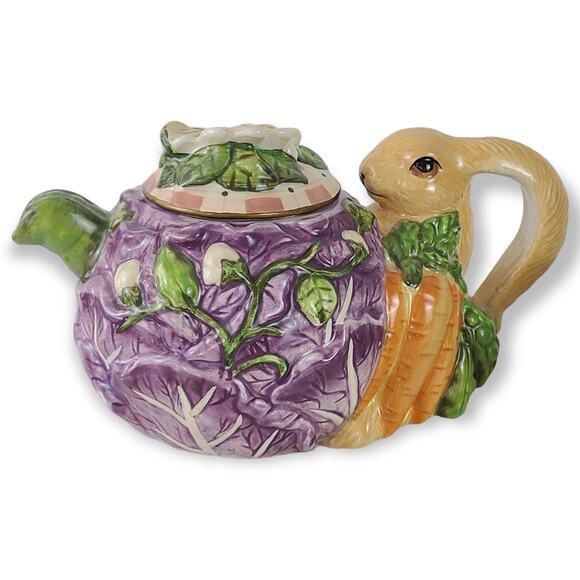 Silvestri Bunny in the garden tea set for two Elaine Voghelle in box - Picture 7 of 10